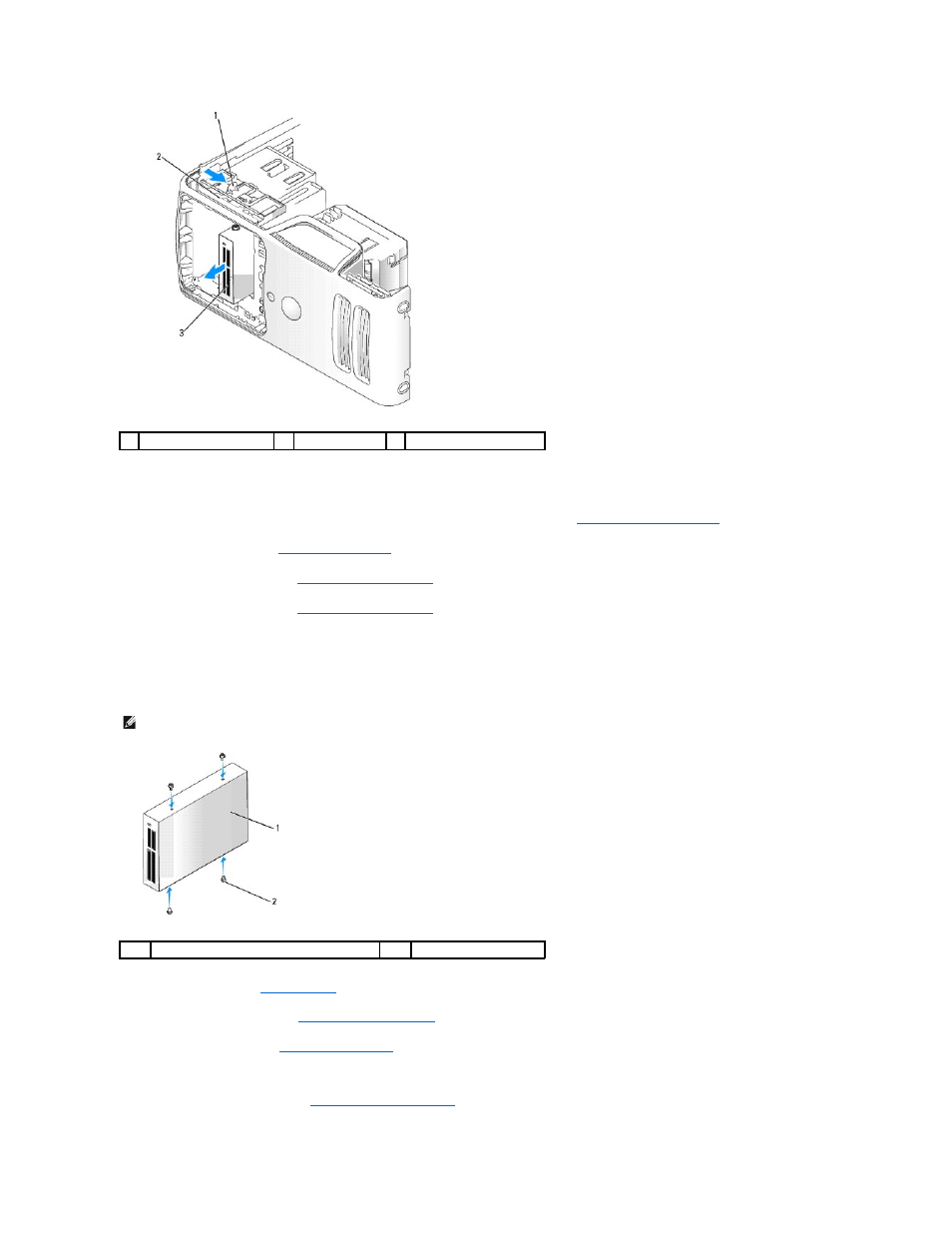 Installing a media card reader | Dell Dimension E521 User Manual | Page 34 / 63