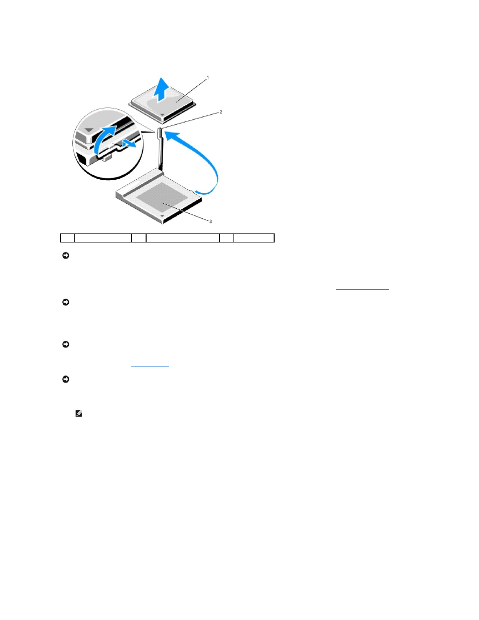 Installing the processor | Dell Dimension E521 User Manual | Page 41 / 63