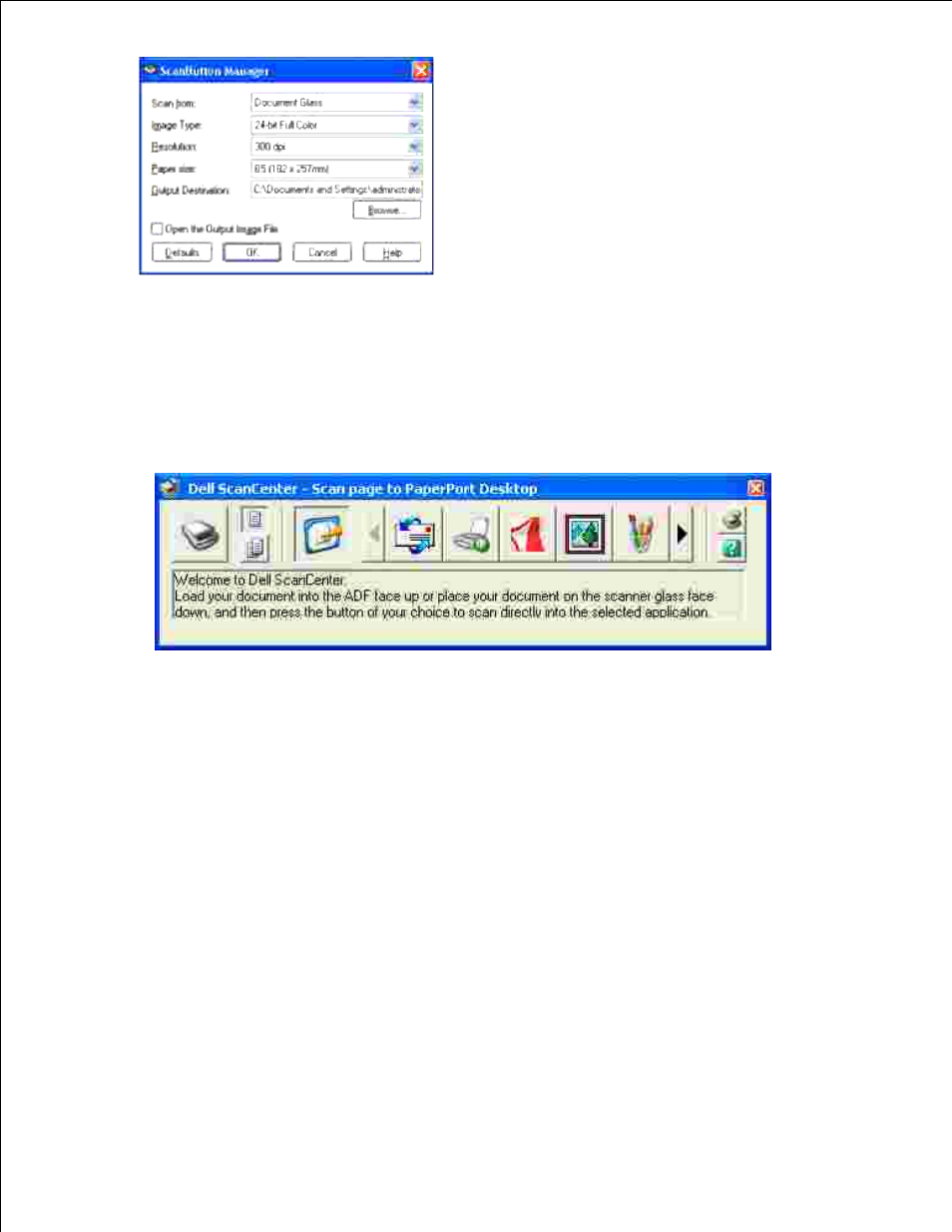 Dell scancenter | Dell 3115cn Color Laser Printer User Manual | Page 274 / 634