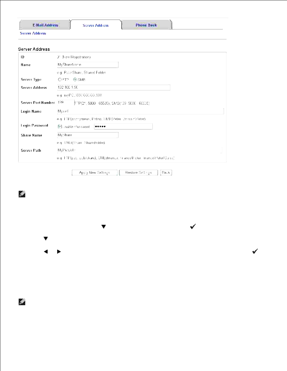 Start to send the scanned file on the network | Dell 3115cn Color Laser Printer User Manual | Page 314 / 634