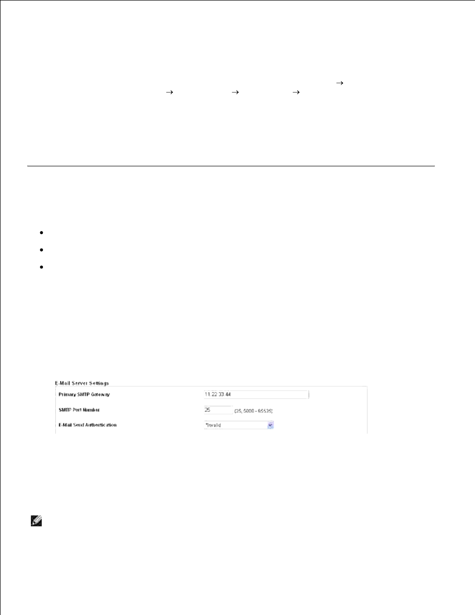 Sending an e-mail with the scanned image, Locate the ip address of your computer, Setting e-mail alert | Dell 3115cn Color Laser Printer User Manual | Page 316 / 634