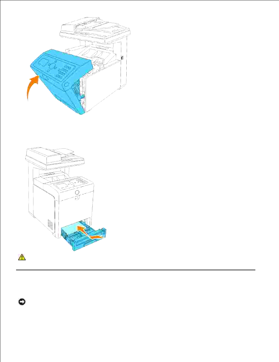 Removing print jams from the fuser unit | Dell 3115cn Color Laser Printer User Manual | Page 386 / 634