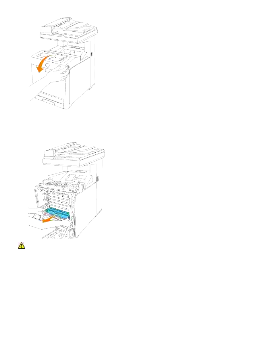 Installing a new print cartridge | Dell 3115cn Color Laser Printer User Manual | Page 458 / 634