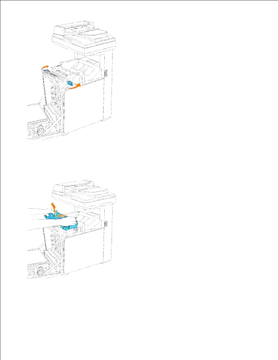 Installing a new fuser unit | Dell 3115cn Color Laser Printer User Manual | Page 463 / 634