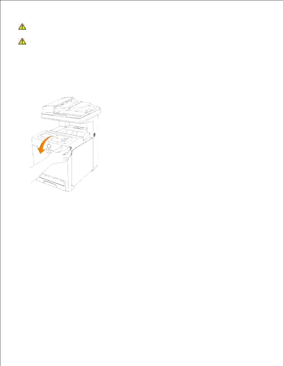 Removing the used print cartridge | Dell 3115cn Color Laser Printer User Manual | Page 482 / 634
