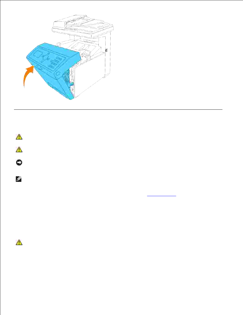 Replacing the fuser unit, Removing the used fuser unit | Dell 3115cn Color Laser Printer User Manual | Page 486 / 634