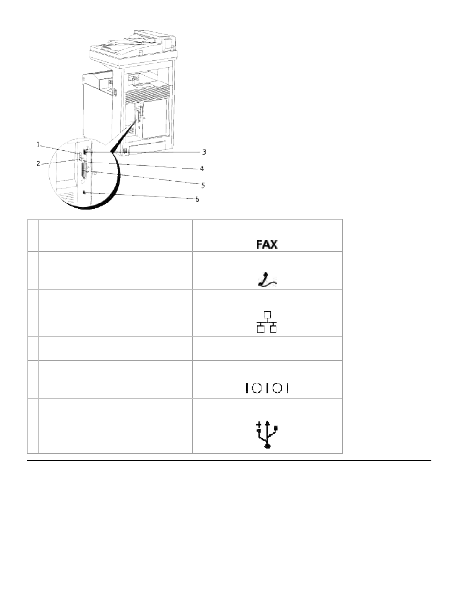 Connecting the multifunction printer locally | Dell 3115cn Color Laser Printer User Manual | Page 90 / 634