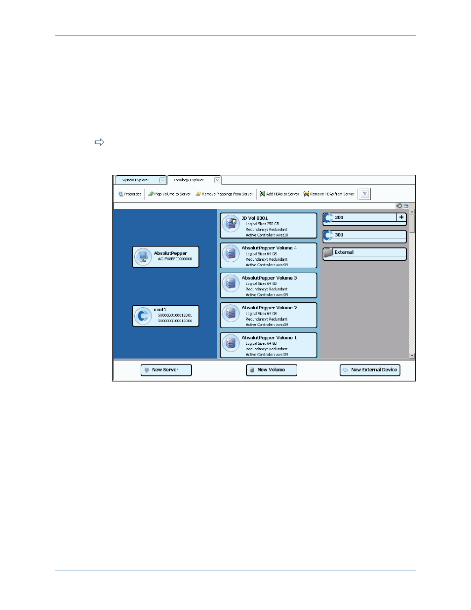 Topology explorer volume functions | Dell Compellent Series 40 User Manual | Page 117 / 448