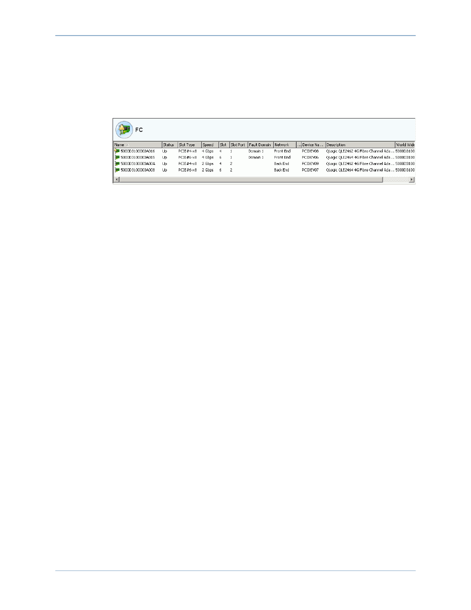 Viewing fc folders and cards, Viewing fc folders | Dell Compellent Series 40 User Manual | Page 158 / 448