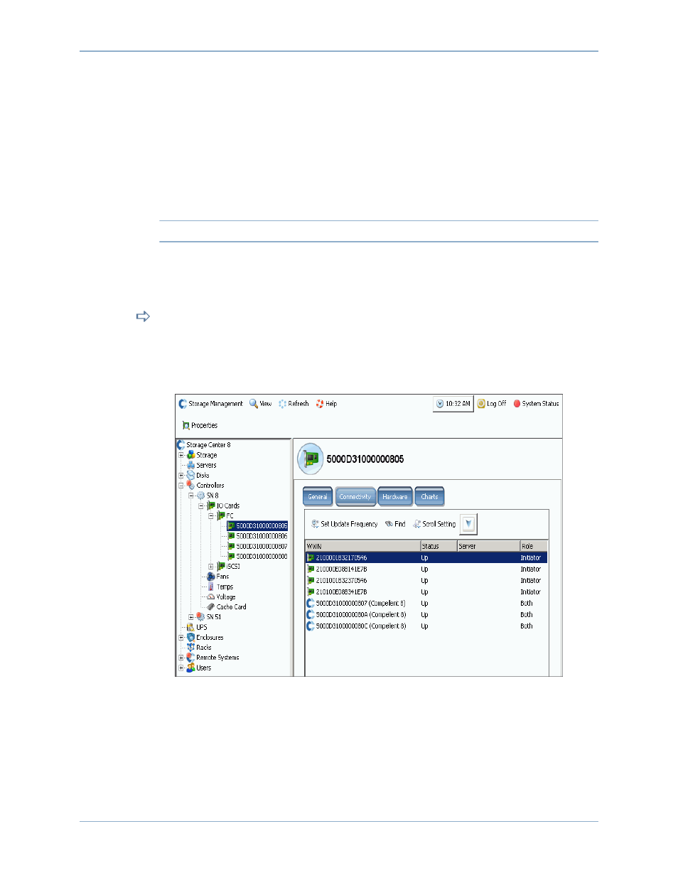 Viewing fc io card status | Dell Compellent Series 40 User Manual | Page 162 / 448