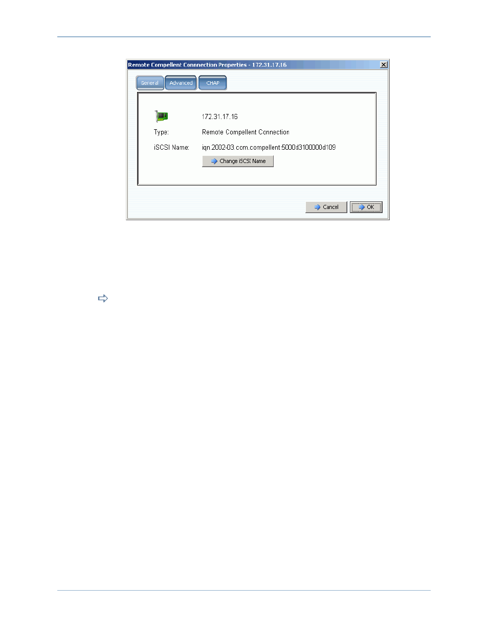 Changing a remote iscsi name | Dell Compellent Series 40 User Manual | Page 188 / 448