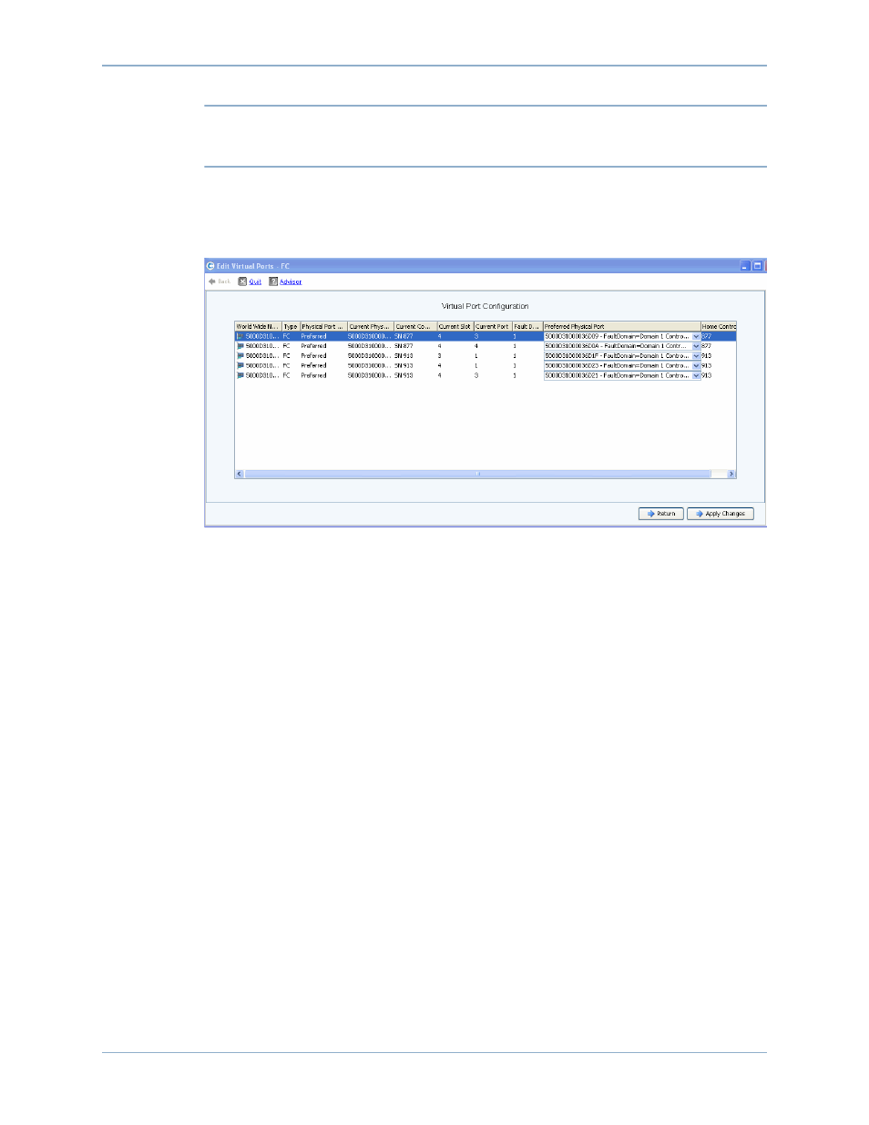 Editing virtual ports | Dell Compellent Series 40 User Manual | Page 215 / 448