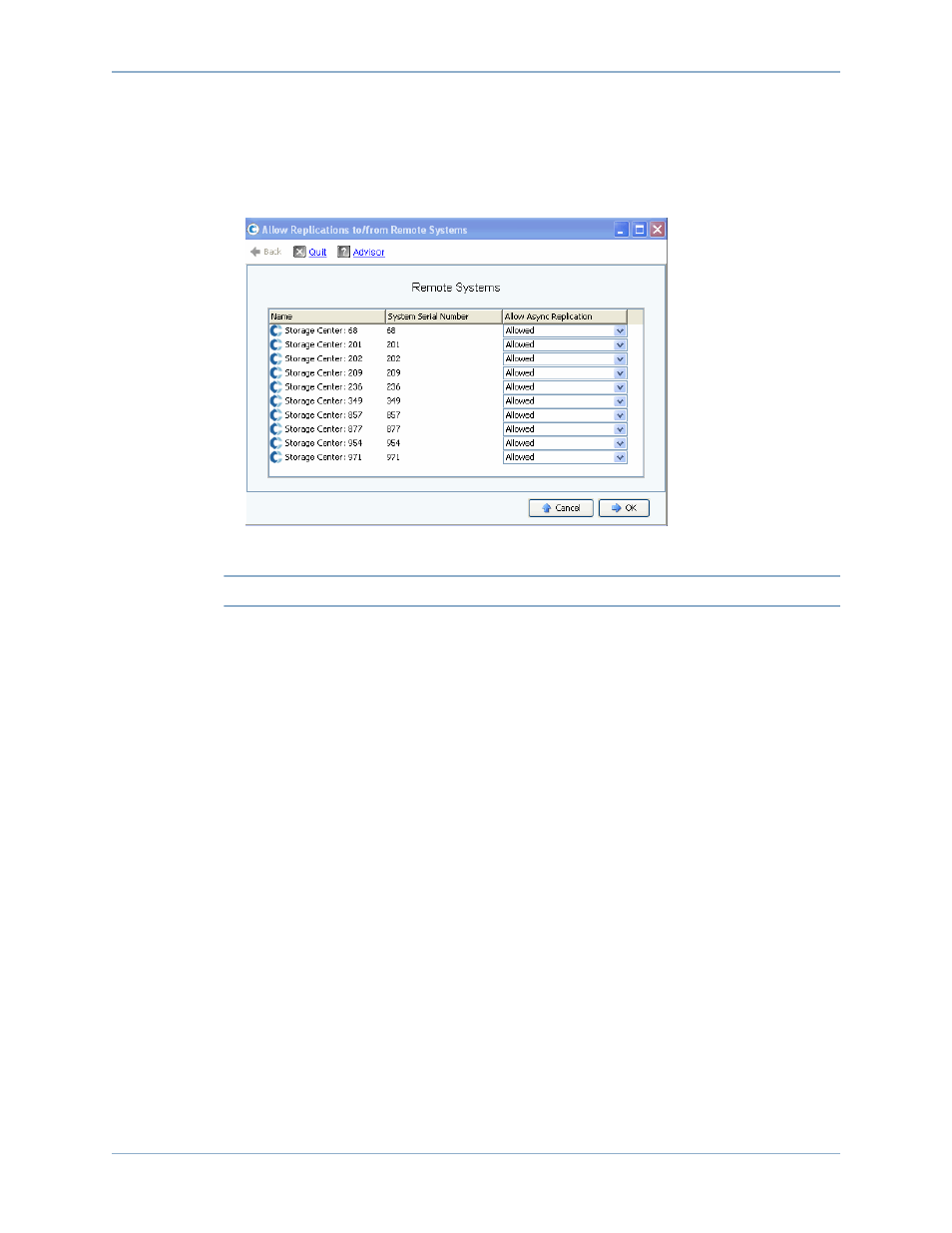 Allowing replications to/from remote systems | Dell Compellent Series 40 User Manual | Page 220 / 448