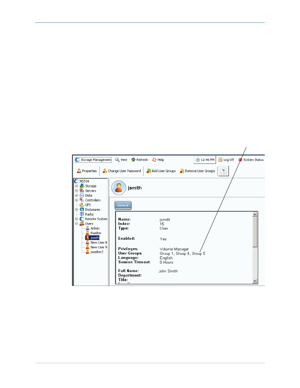 Managing user groups, Modifying a user group | Dell Compellent Series 40 User Manual | Page 285 / 448
