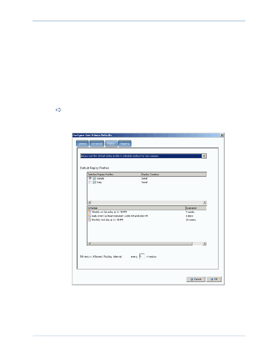 Set volume replay defaults | Dell Compellent Series 40 User Manual | Page 29 / 448