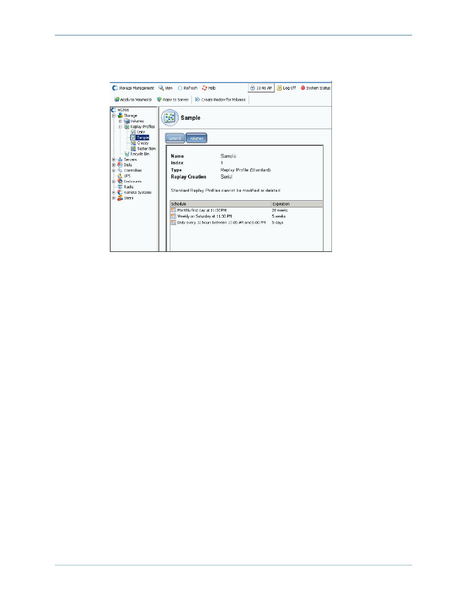 Viewing general replay profile information | Dell Compellent Series 40 User Manual | Page 294 / 448