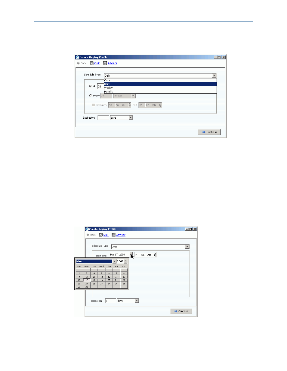 Adding replay profile rules, Once, Described more fully in | Figure | Dell Compellent Series 40 User Manual | Page 308 / 448