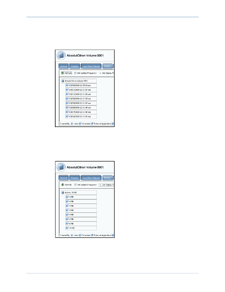 Expire time, Replay size | Dell Compellent Series 40 User Manual | Page 324 / 448