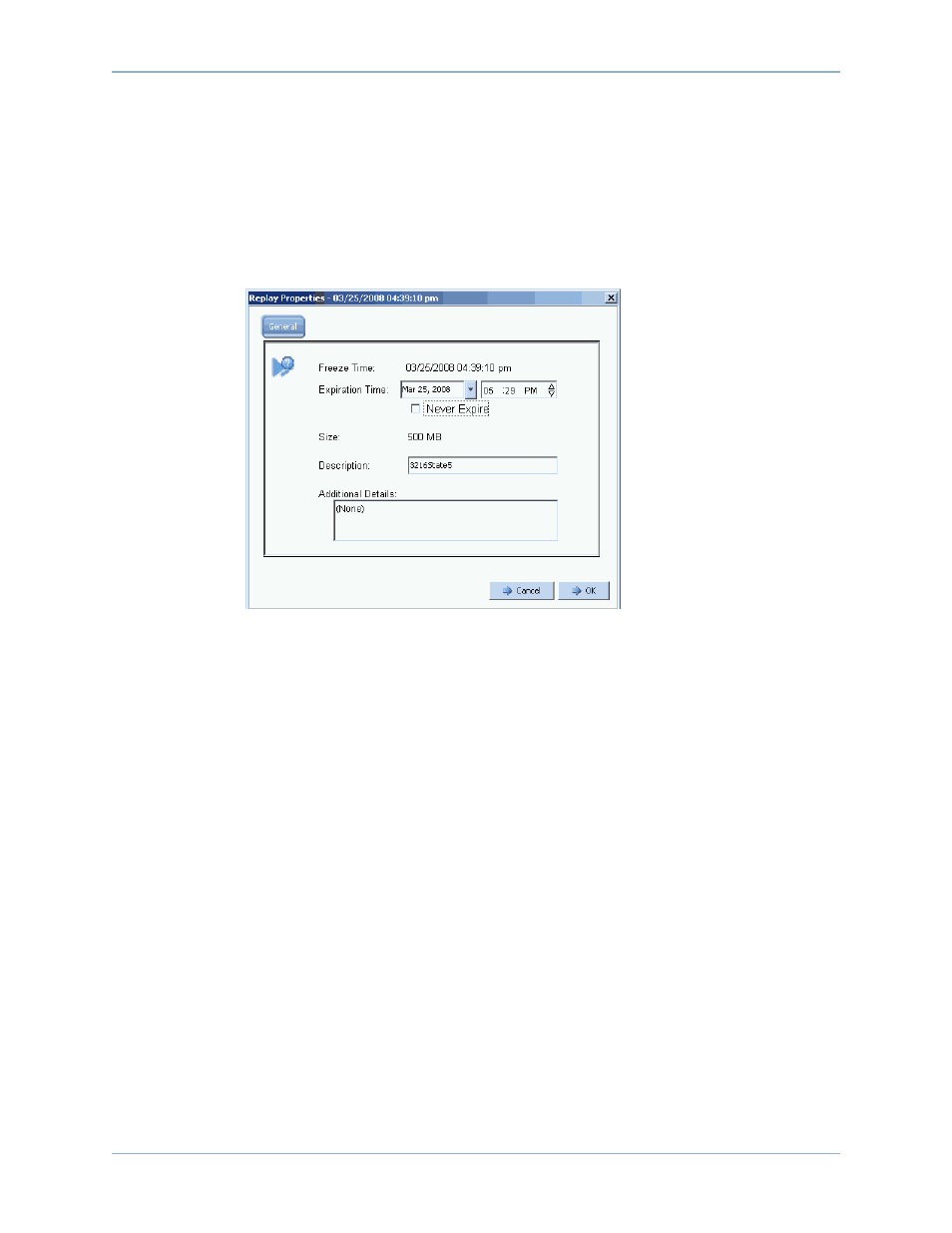 Viewing individual replay properties, Deleting a replay | Dell Compellent Series 40 User Manual | Page 326 / 448