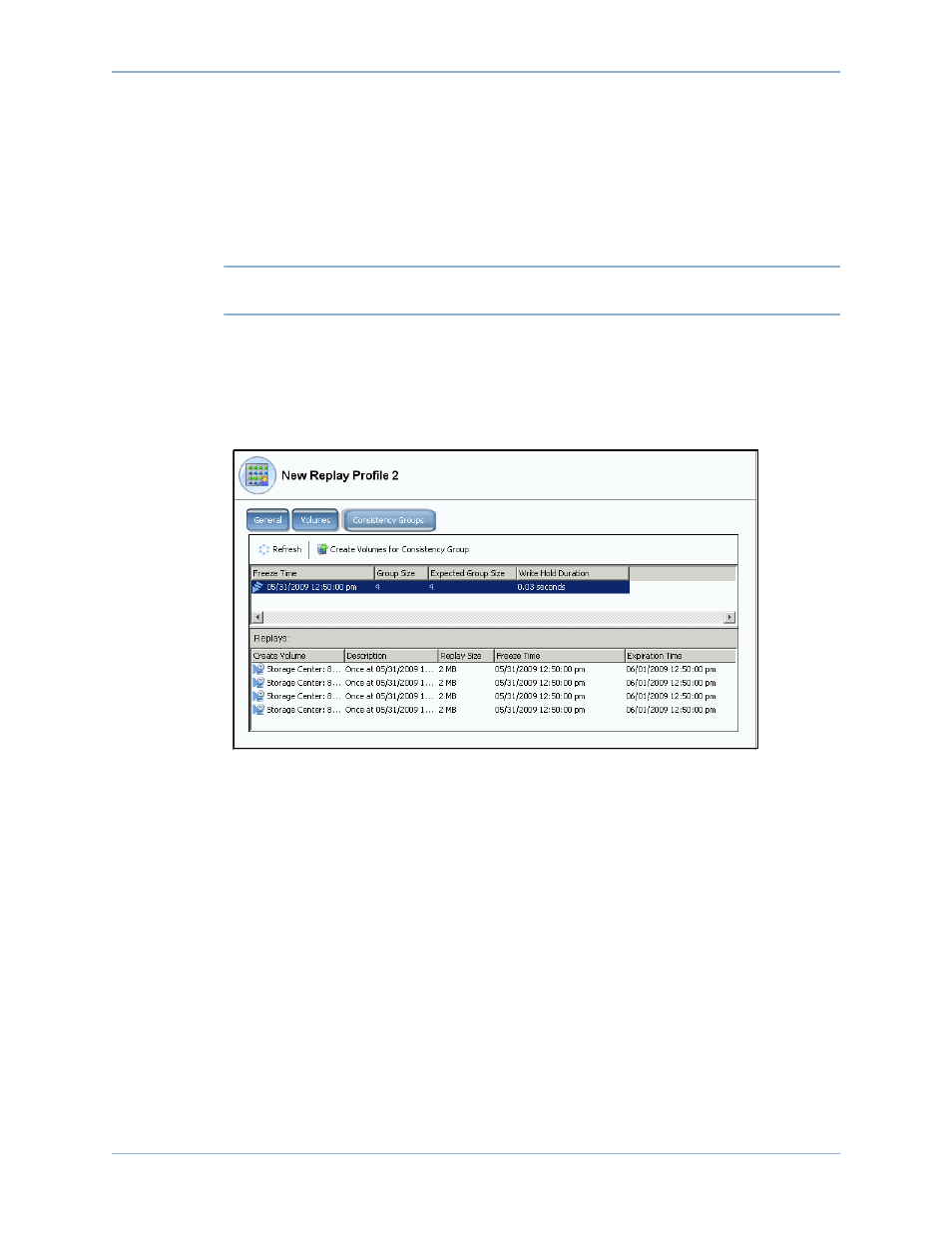 Viewing consistency groups | Dell Compellent Series 40 User Manual | Page 331 / 448