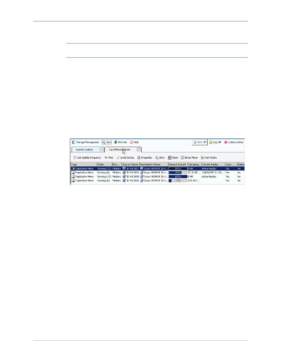 Unmapping volumes from remote system, Viewing copy/mirror/migrate events | Dell Compellent Series 40 User Manual | Page 348 / 448