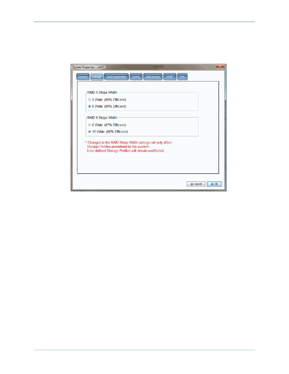 Changing raid stripe width in manual mode | Dell Compellent Series 40 User Manual | Page 403 / 448