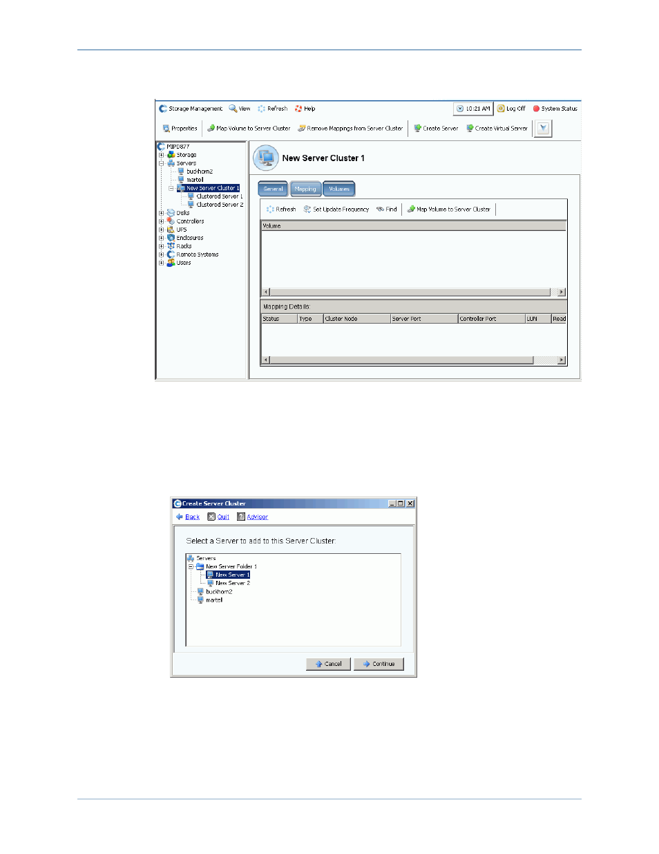 Adding a server to a server cluster | Dell Compellent Series 40 User Manual | Page 42 / 448