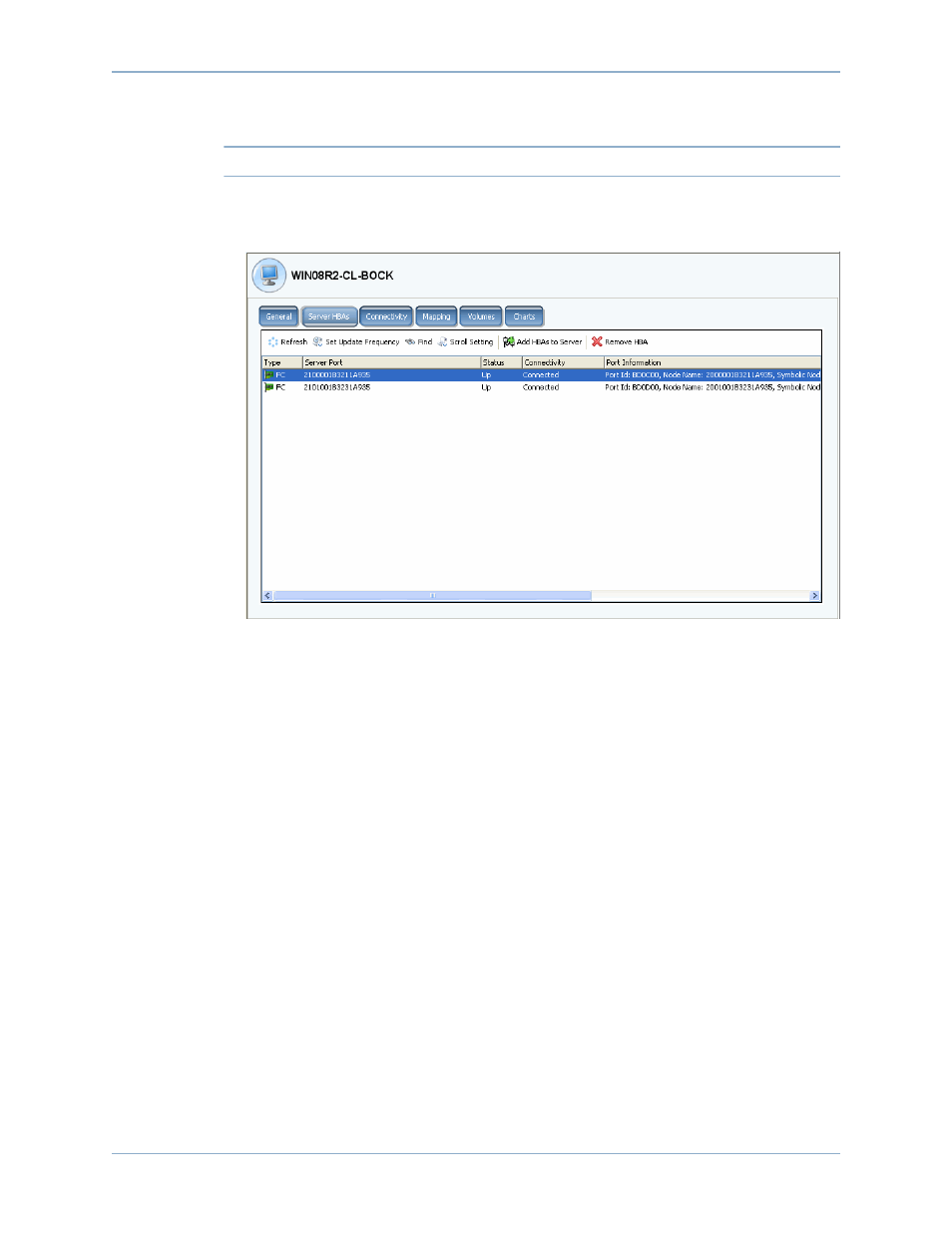Viewing server hbas | Dell Compellent Series 40 User Manual | Page 63 / 448