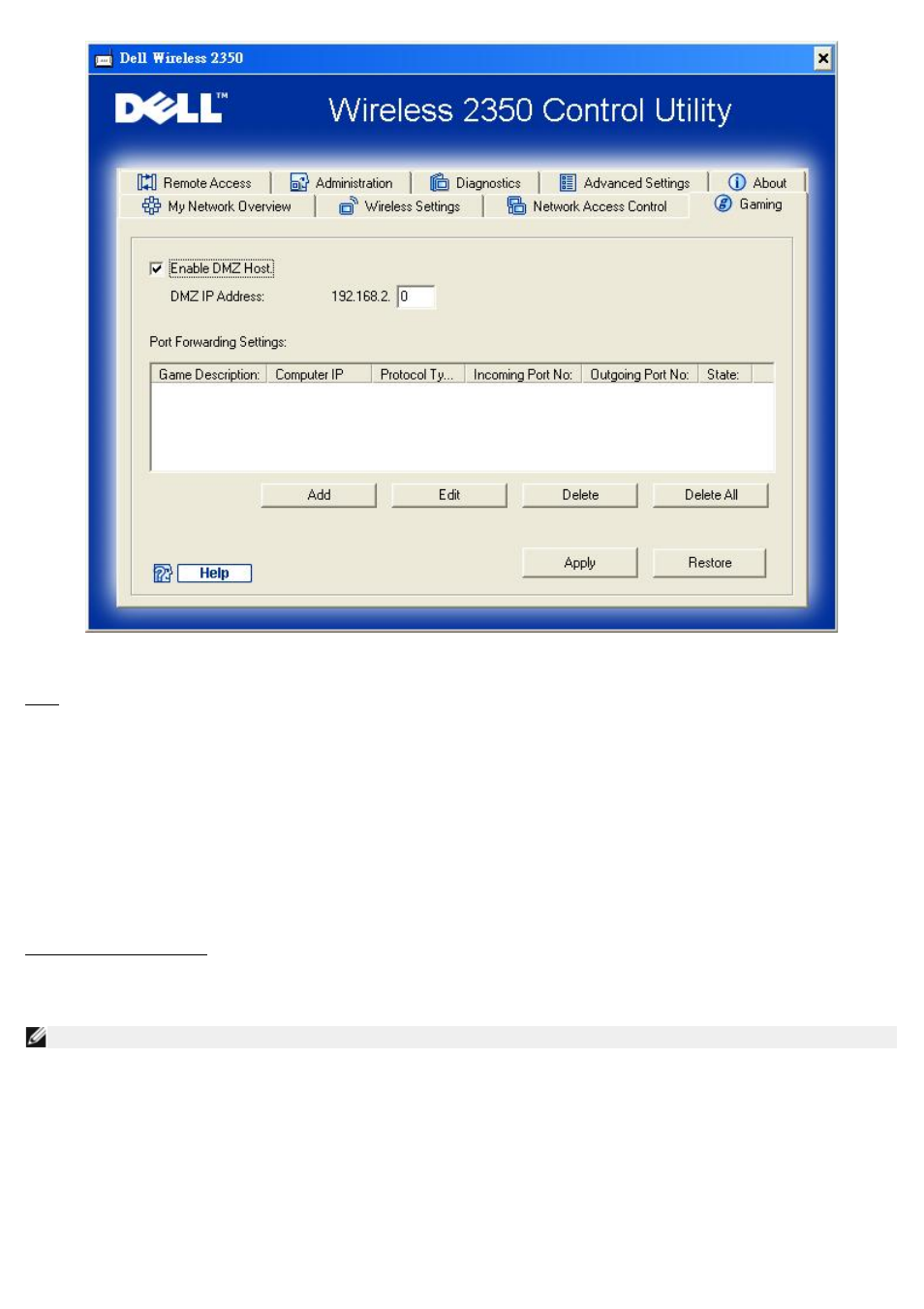 Dell 2350 Wireless Broadband Router User Manual | Page 121 / 211