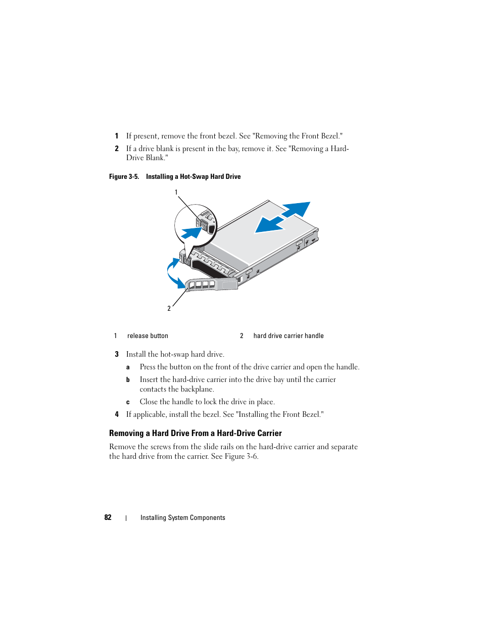 Removing a hard drive from a hard-drive carrier | Dell PowerVault NX3000 User Manual | Page 82 / 200