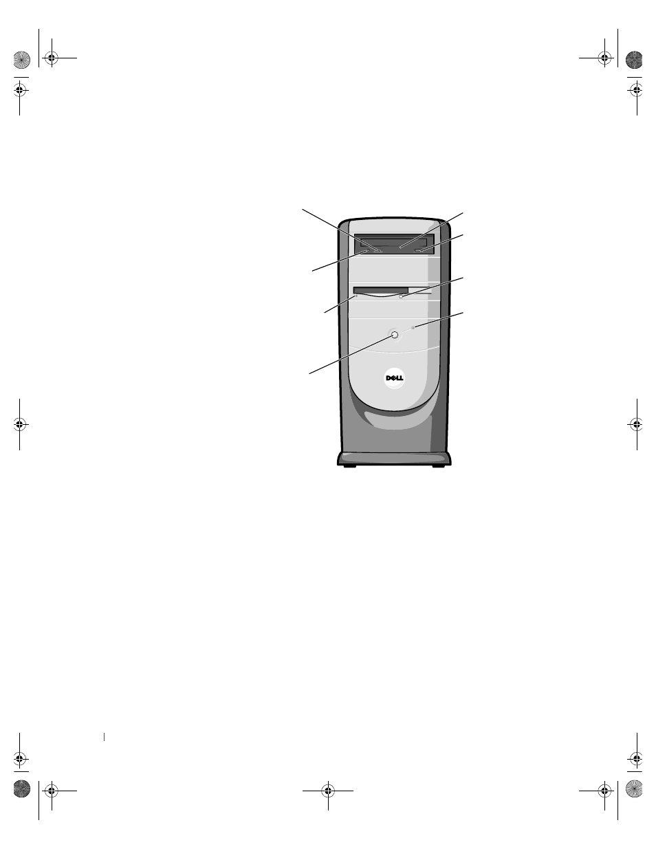 Front and back view of the computer | Dell Dimension 4300 User Manual | Page 60 / 150