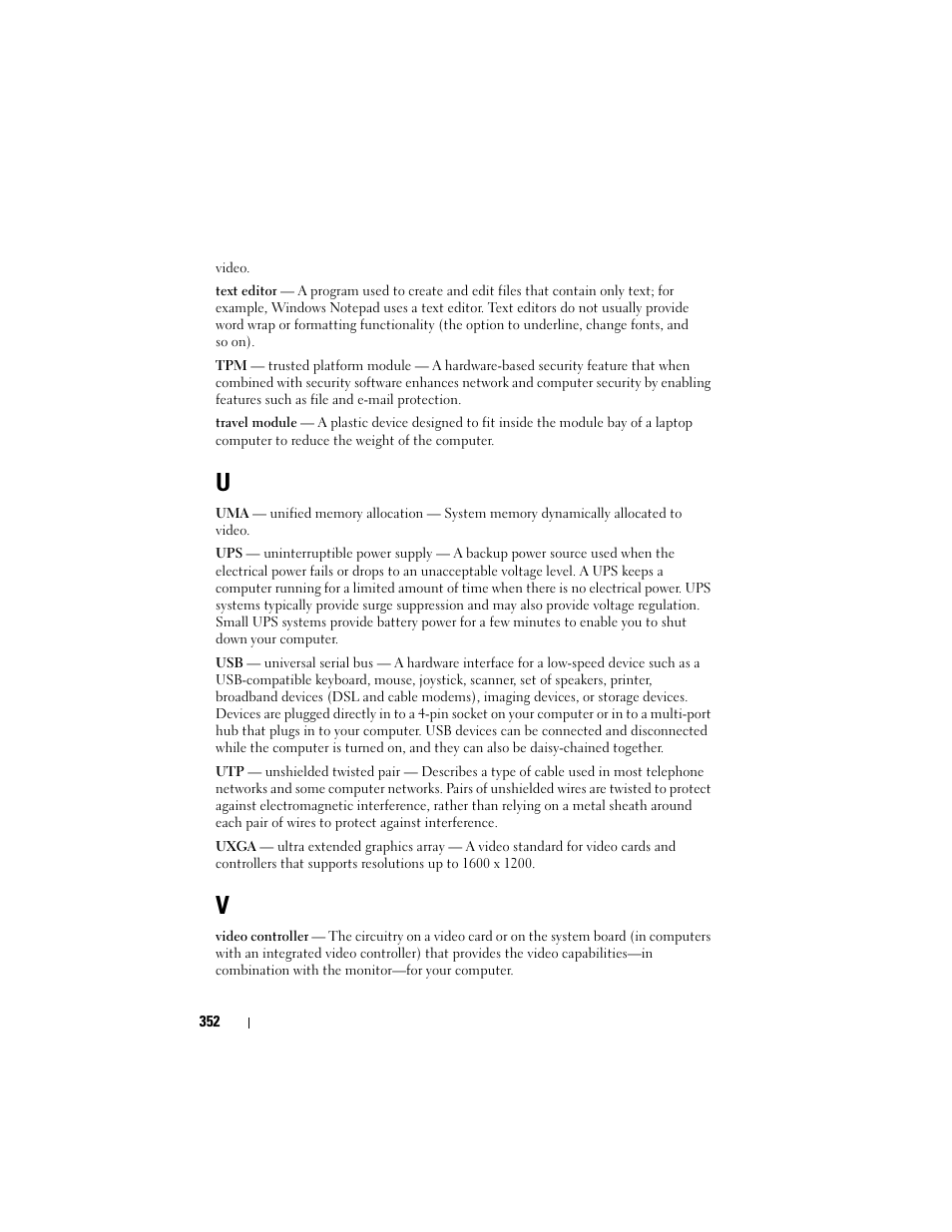 Dell Studio 1749 (Early 2010) User Manual | Page 352 / 354