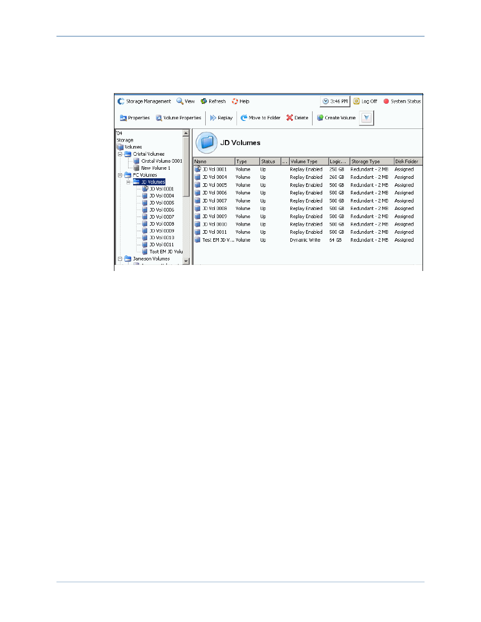 Viewing volume information | Dell Compellent Series 30 User Manual | Page 108 / 448