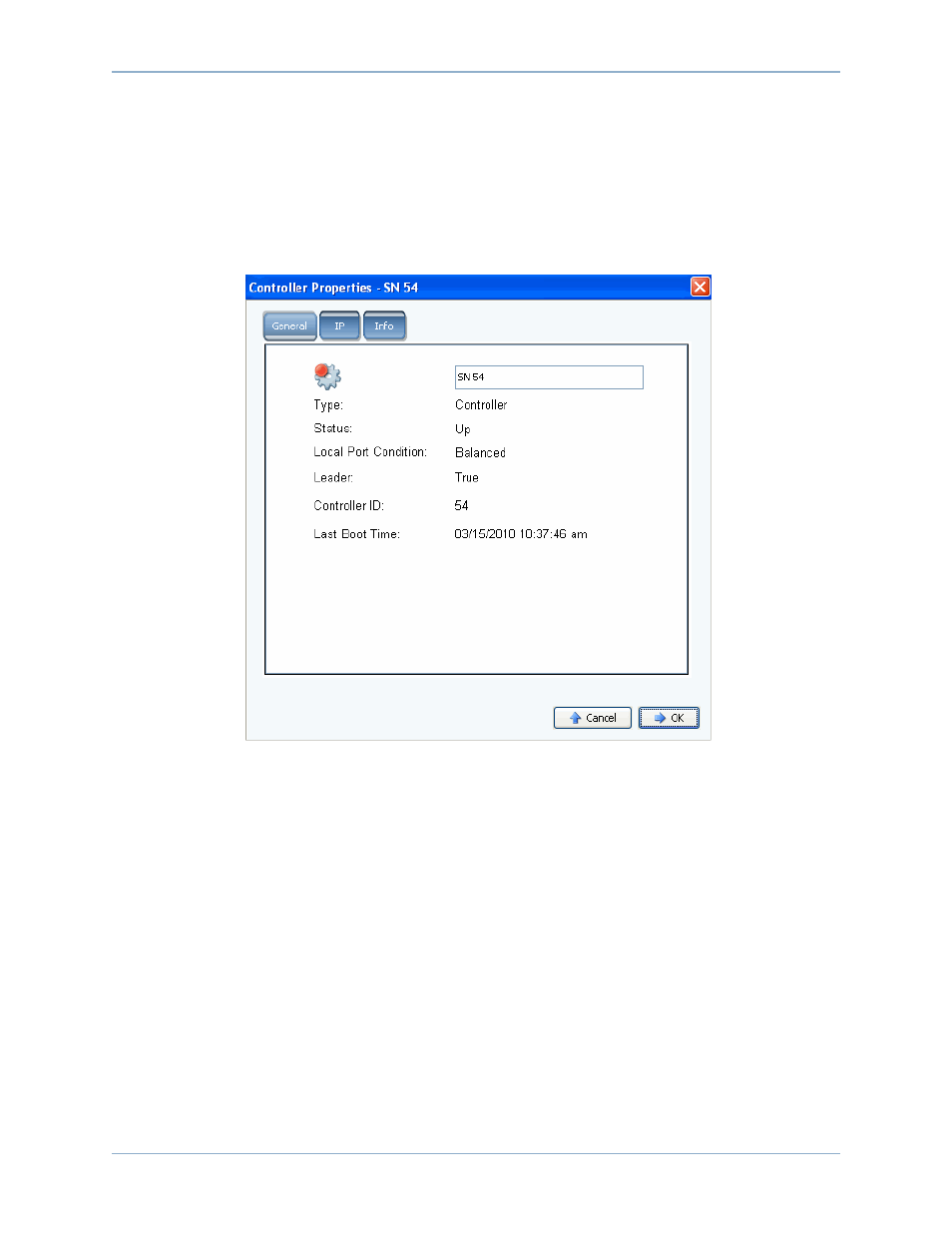 Viewing controller properties, Viewing general controller properties | Dell Compellent Series 30 User Manual | Page 152 / 448