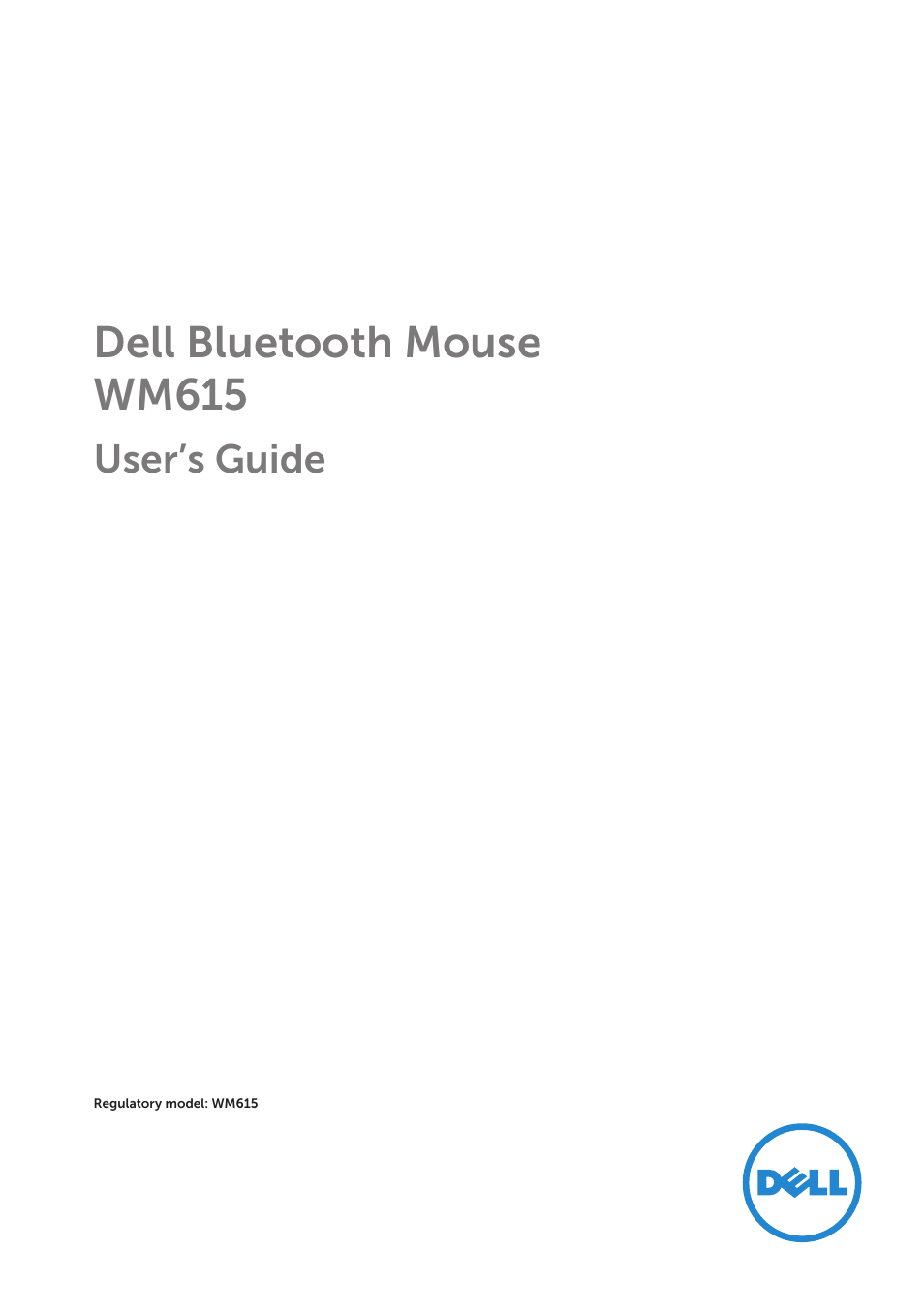 Dell Bluetooth Mouse WM615 User Manual | 23 pages