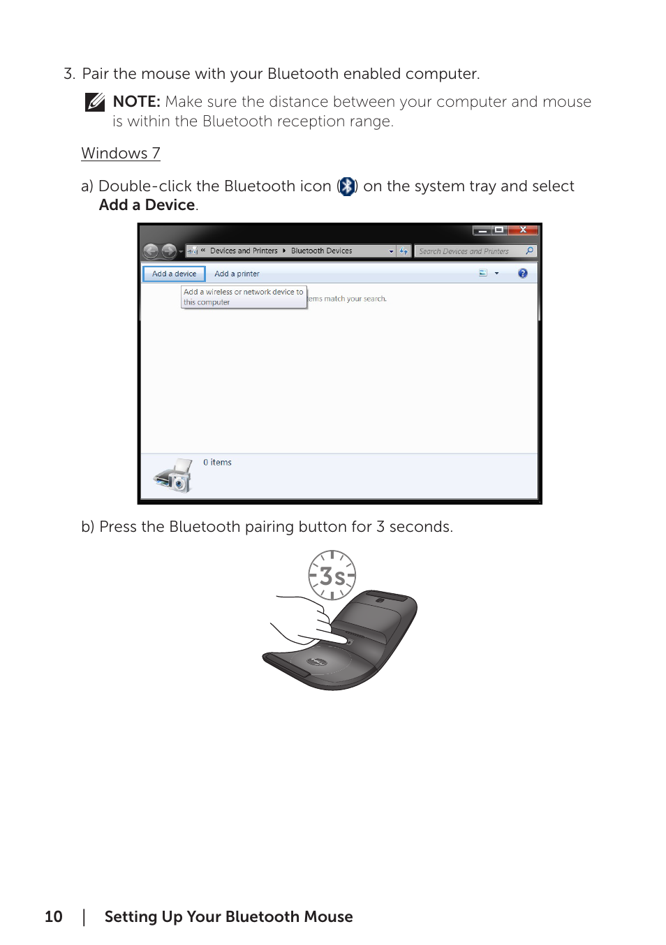 Dell Bluetooth Mouse WM615 User Manual | Page 10 / 23