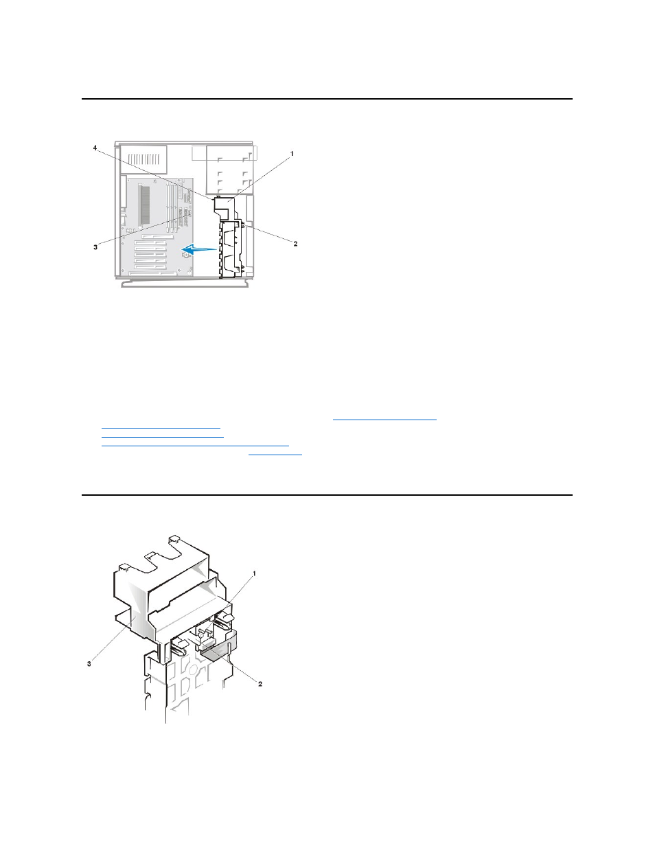 Card guide assembly, Control panel board | Dell Dimension XPS T___ User Manual | Page 22 / 53