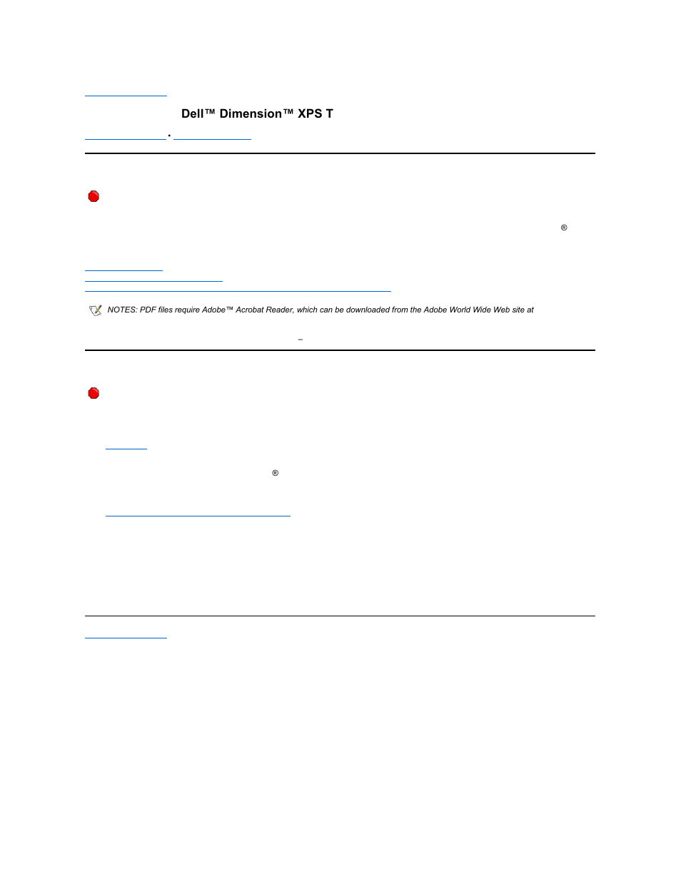 Dell Dimension XPS T___ User Manual | Page 8 / 53