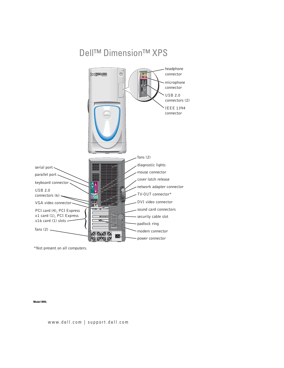 Dell XPS/Dimension XPS Gen 4 User Manual | 154 pages