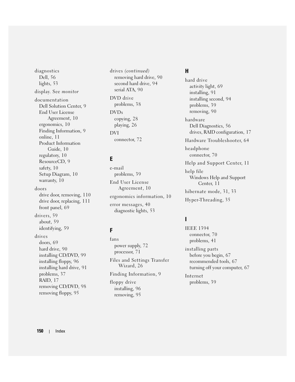Dell XPS/Dimension XPS Gen 4 User Manual | Page 150 / 154