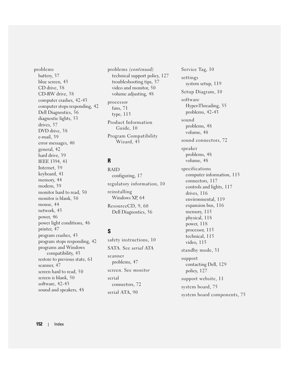 Dell XPS/Dimension XPS Gen 4 User Manual | Page 152 / 154