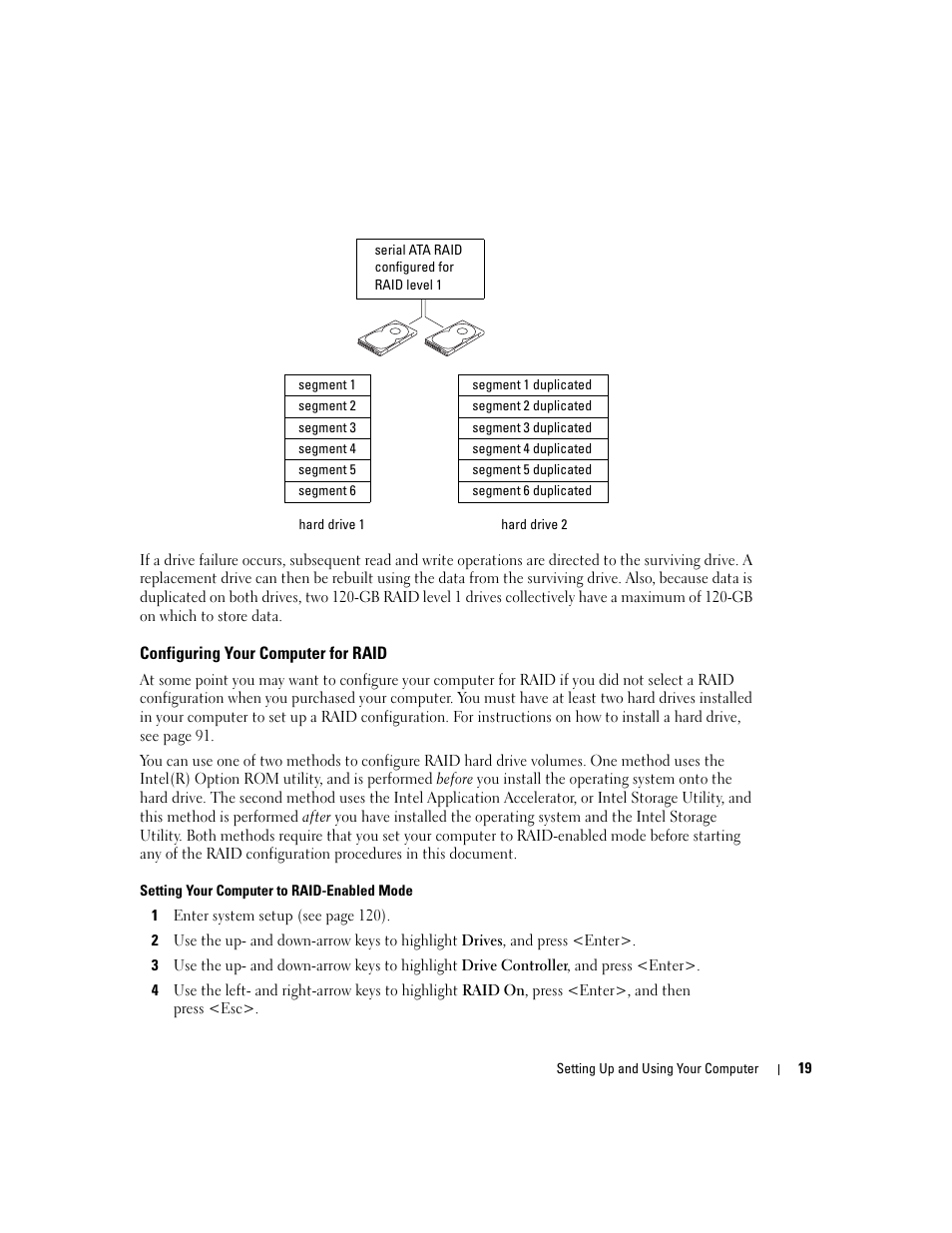 Configuring your computer for raid | Dell XPS/Dimension XPS Gen 4 User Manual | Page 19 / 154