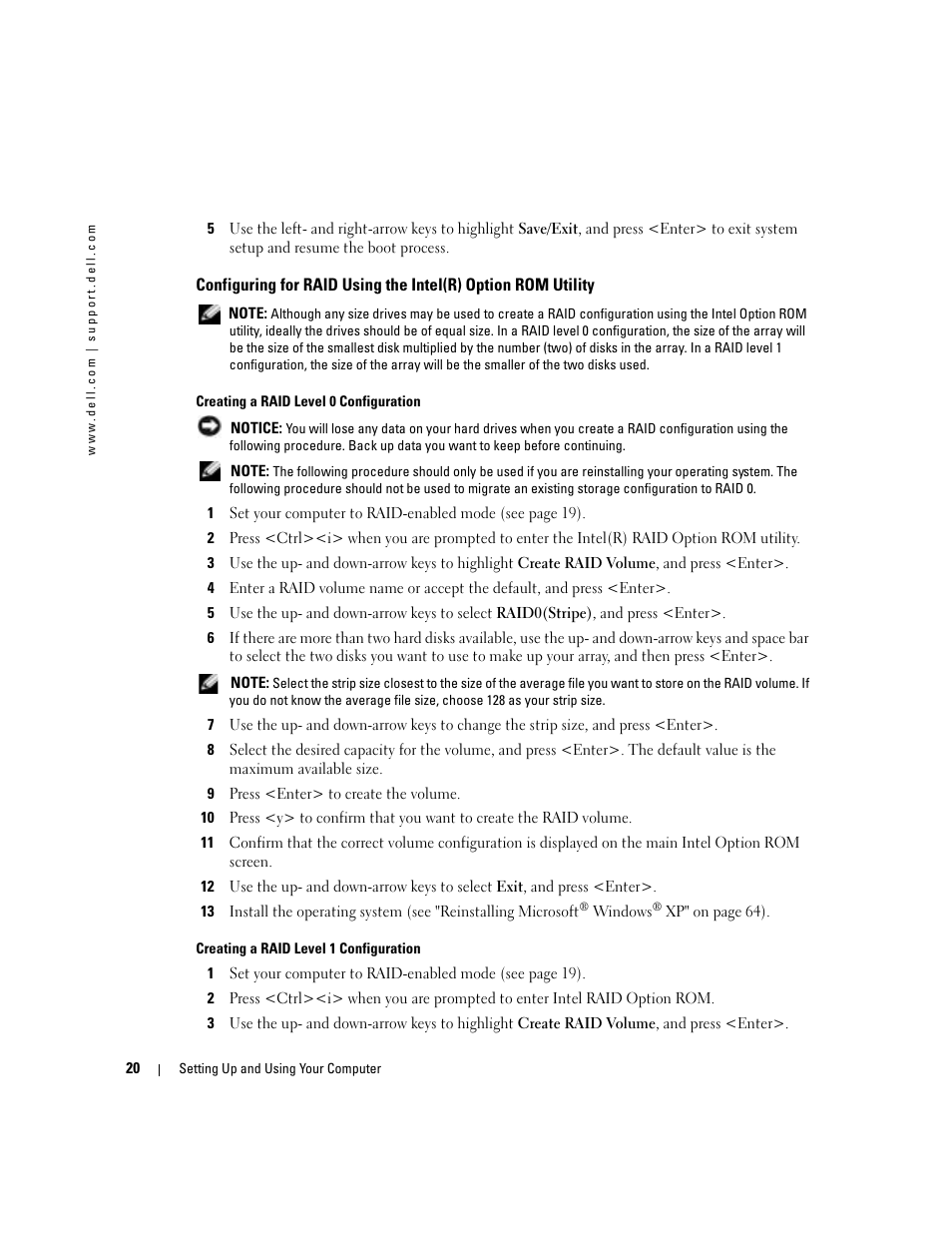 Dell XPS/Dimension XPS Gen 4 User Manual | Page 20 / 154