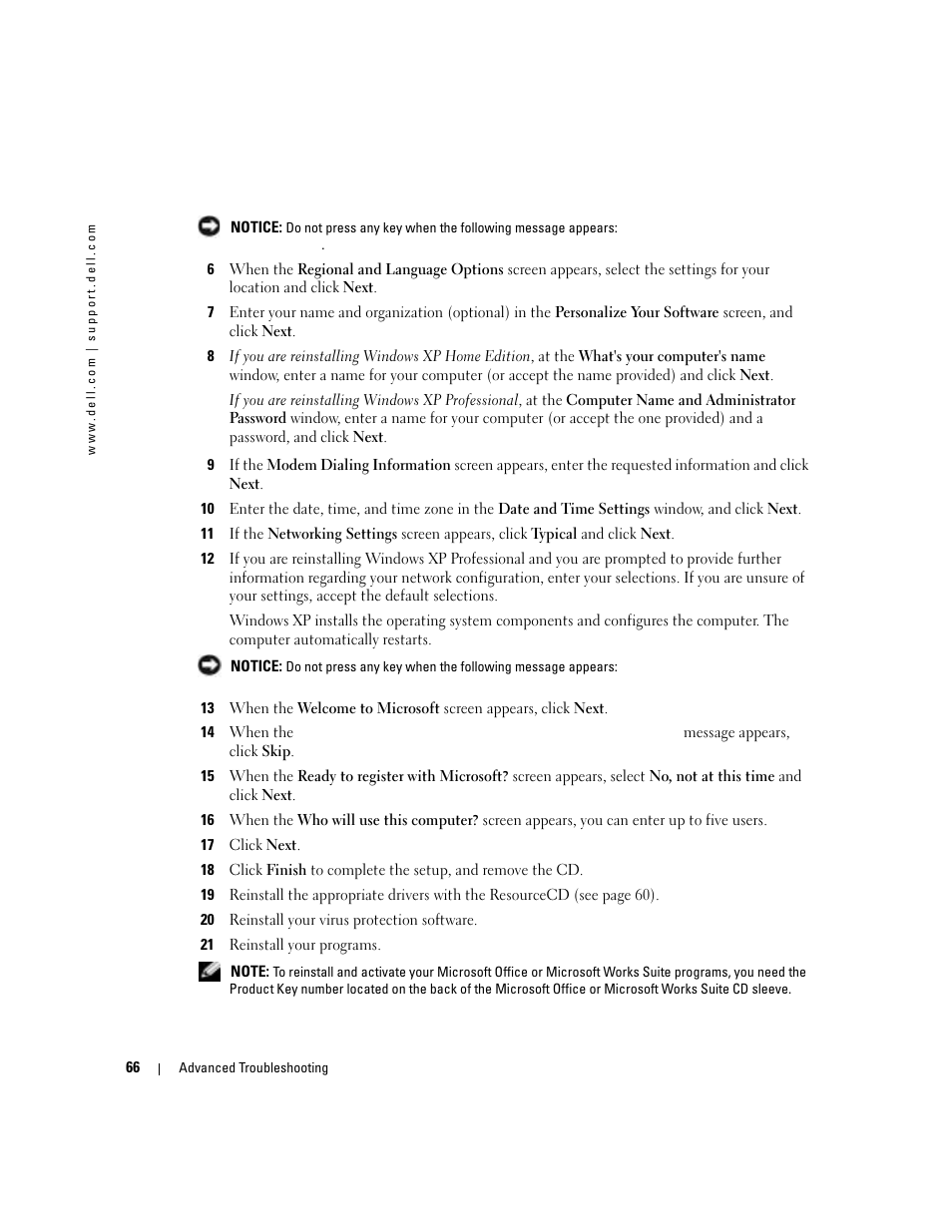 Dell XPS/Dimension XPS Gen 4 User Manual | Page 66 / 154