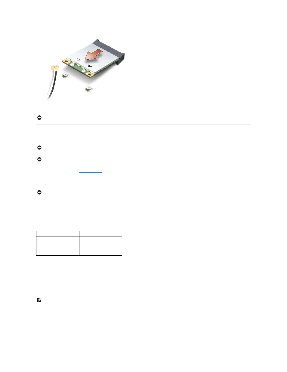 Replacing the mini-card | Dell Vostro A90 (Late 2008) User Manual | Page 24 / 37