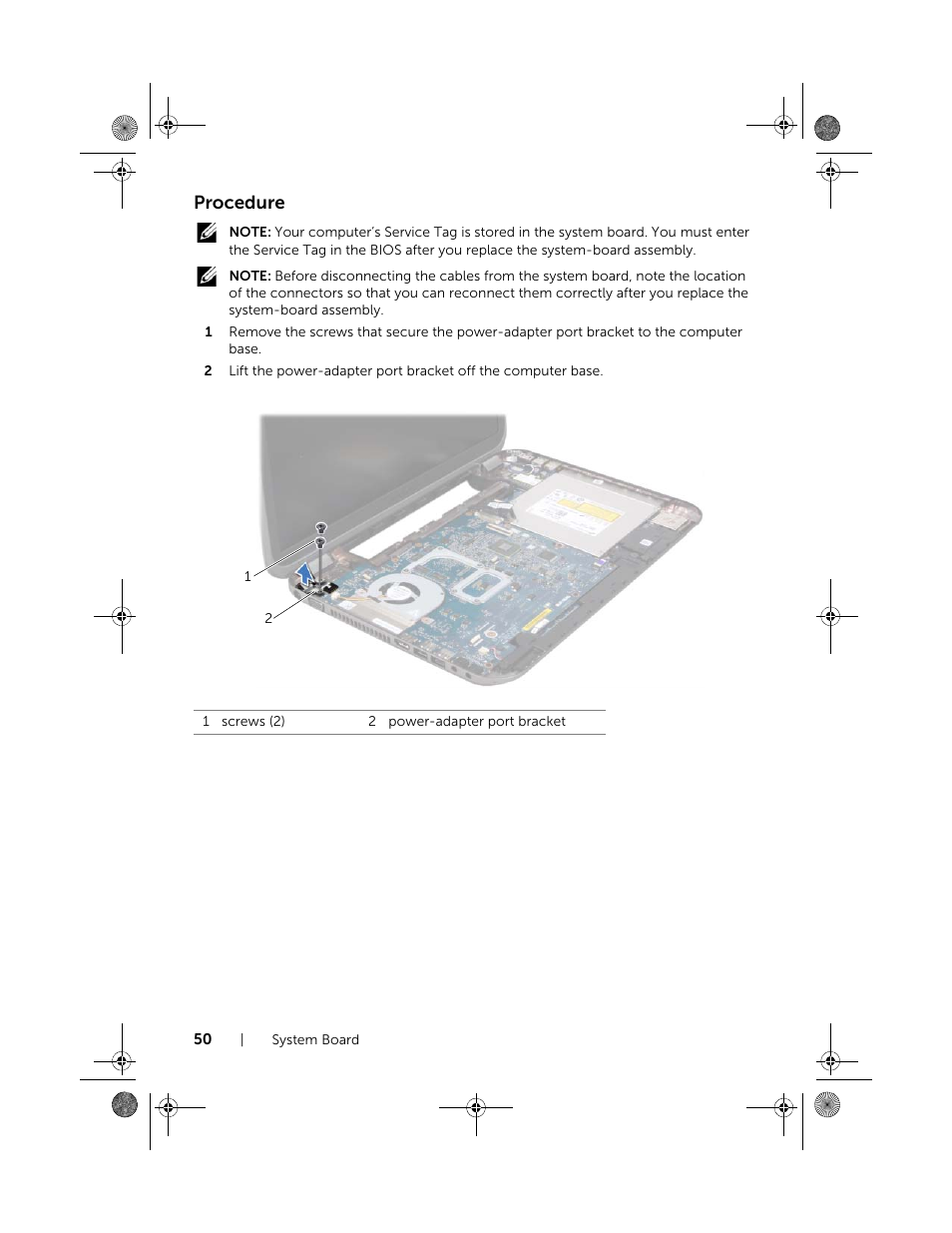 Procedure | Dell Inspiron 15R (5520, Mid 2012) User Manual | Page 50 / 84