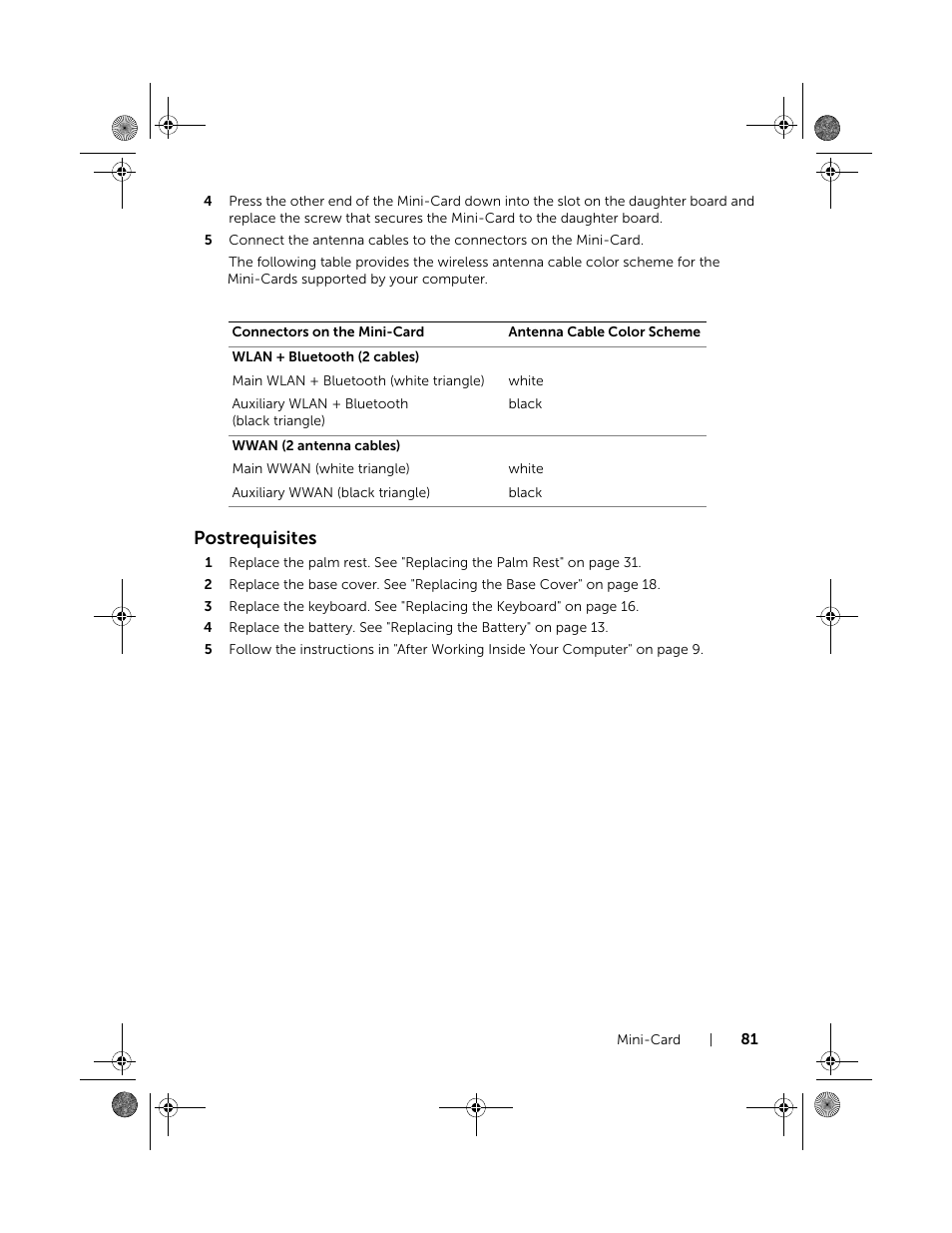 Postrequisites | Dell Inspiron 15R (5520, Mid 2012) User Manual | Page 81 / 84