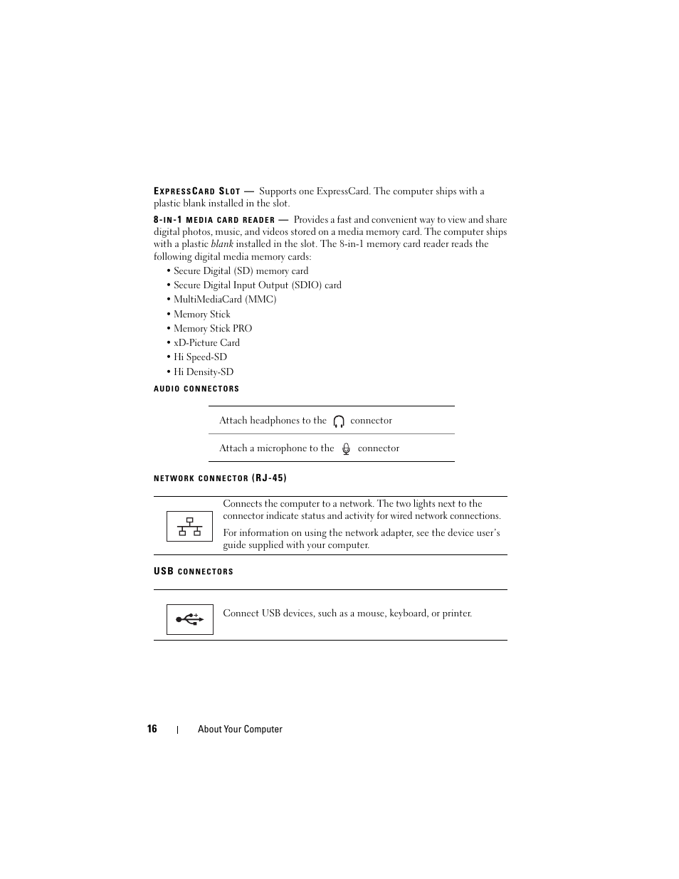 Dell Studio 1536 (Mid 2008) User Manual | Page 16 / 64