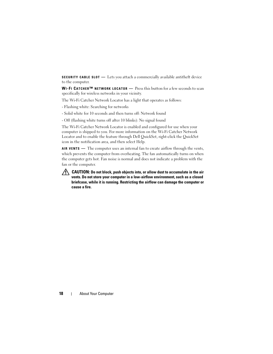 Dell Studio 1536 (Mid 2008) User Manual | Page 18 / 64