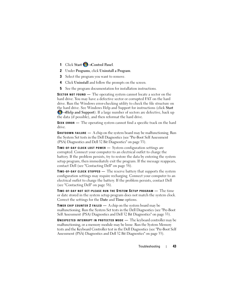 Dell Studio 1536 (Mid 2008) User Manual | Page 43 / 64